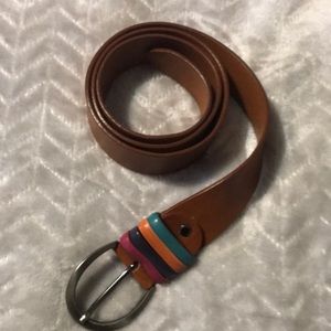 Vintage Bronzino Italian Leather belt Sz Large